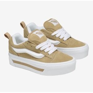 Womens Vans Knu Stack Shoe Nostalgia Cornstalk Tan Stackform Platform New 8.5